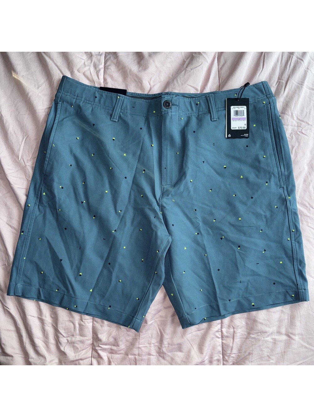 Under Armour Golf Shorts Mens 38 Green UA Printed Storm Size 38 1377303 414